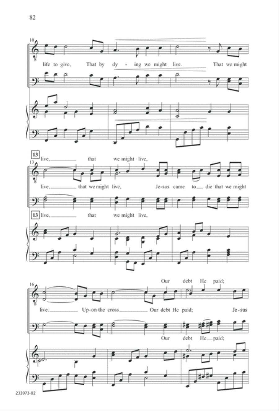 Love Lifted Me (Digital Download) TTBB scores gallery preview page 85