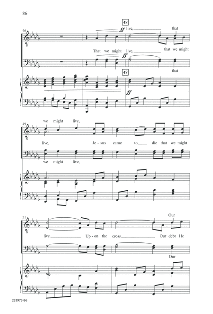 Love Lifted Me (Digital Download) TTBB scores gallery preview page 89