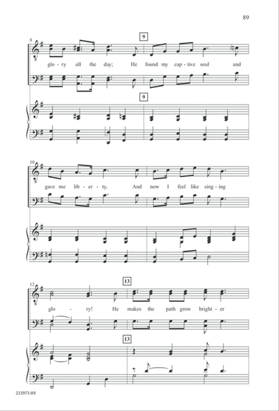 Love Lifted Me (Digital Download) TTBB scores gallery preview page 92