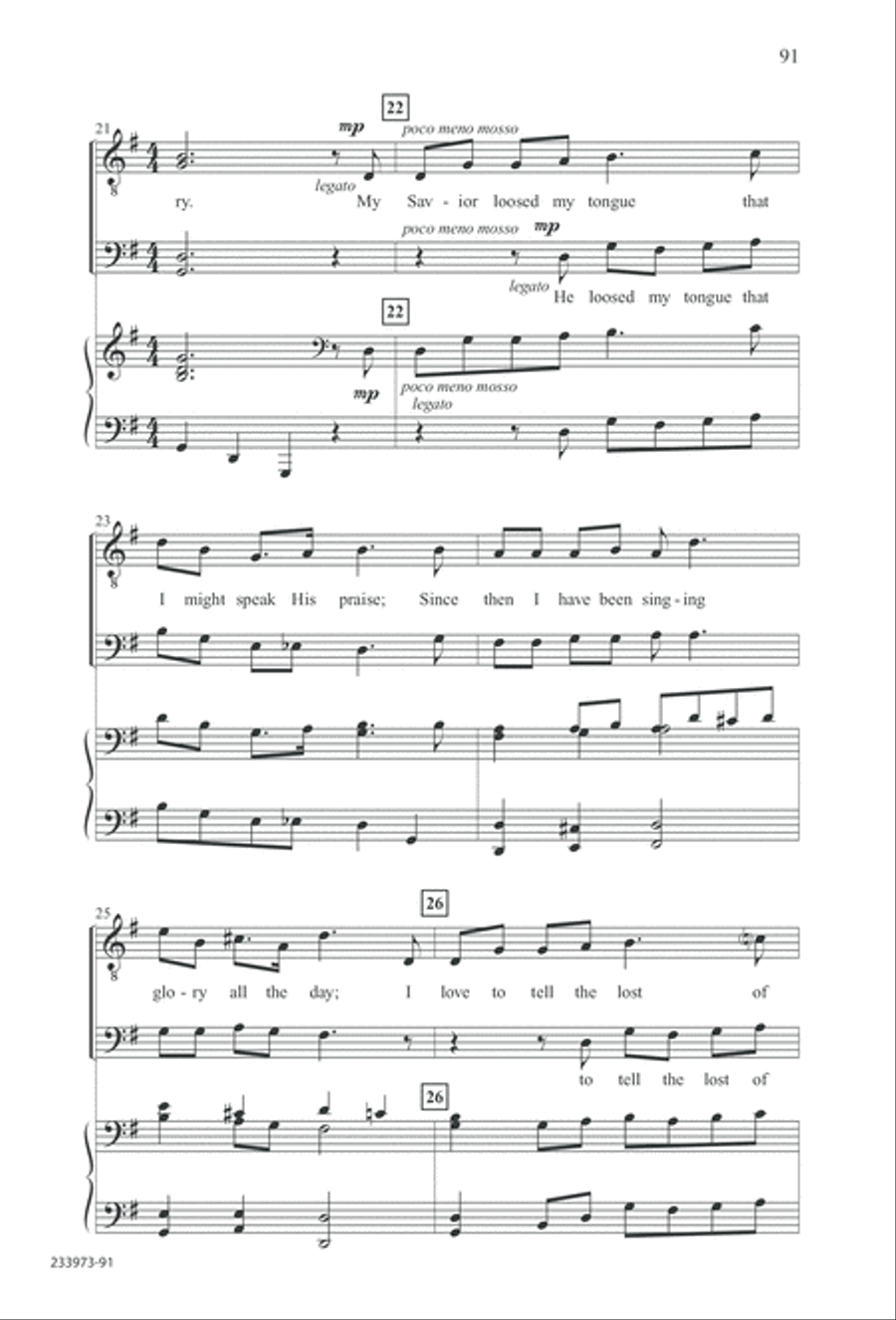 Love Lifted Me (Digital Download) TTBB scores gallery preview page 94
