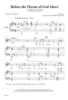 Before the Throne of God Above (Digital Download) 4-Part scores gallery preview page 3
