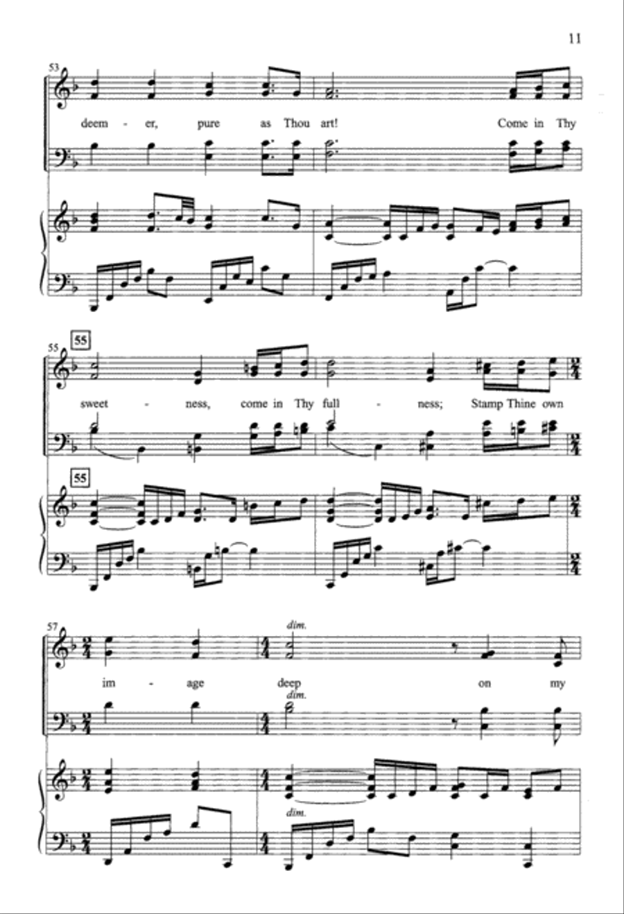 O to Be Like Thee (Digital Download) 4-Part scores gallery preview page 11