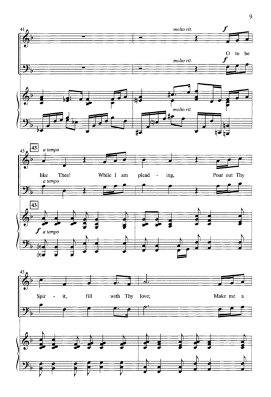 O to Be Like Thee (Digital Download) 4-Part scores gallery preview page 9