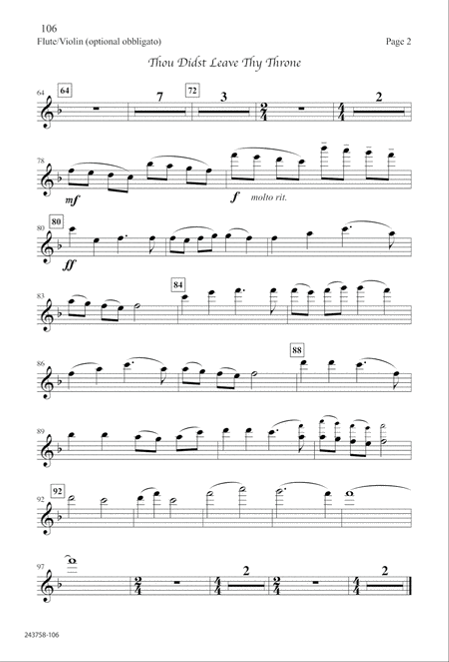 Lord of Glory (Digital Download) 4-Part scores gallery preview page 110