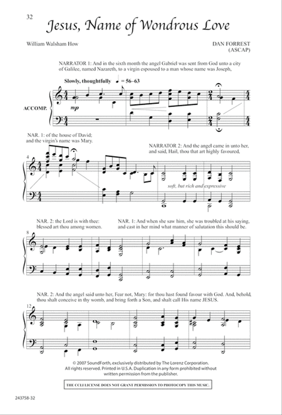 Lord of Glory (Digital Download) 4-Part scores gallery preview page 36