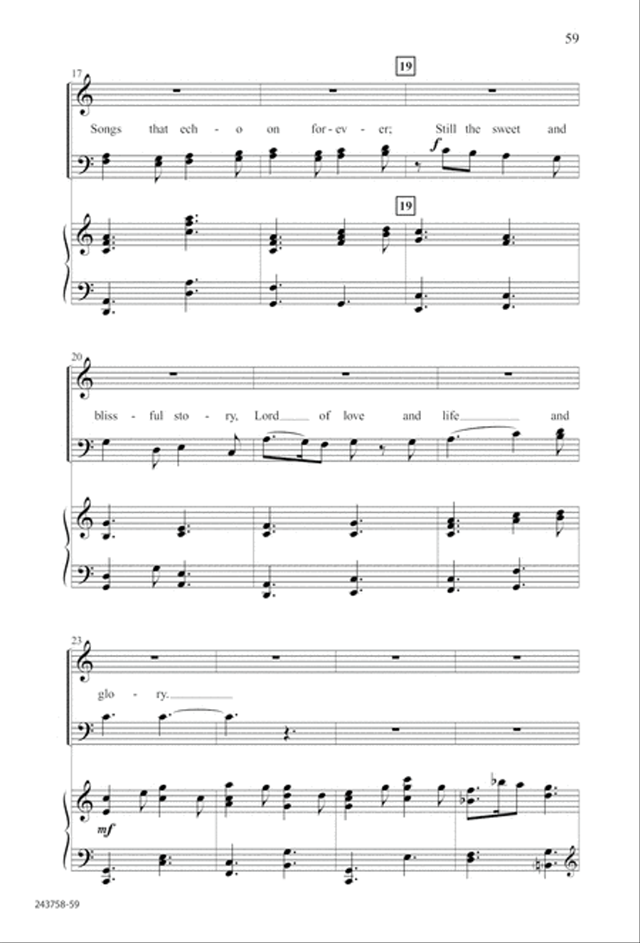 Lord of Glory (Digital Download) 4-Part scores gallery preview page 63
