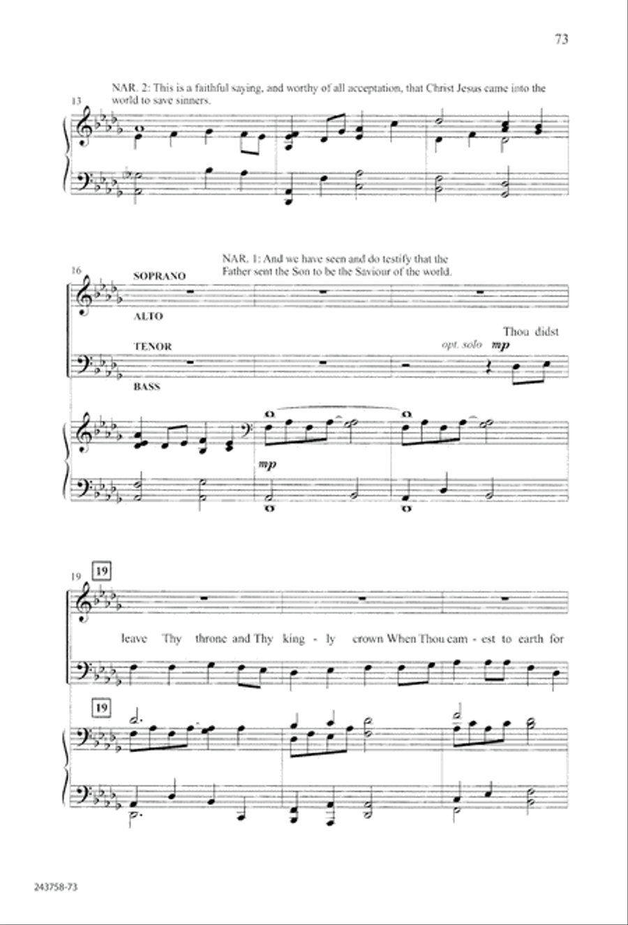 Lord of Glory (Digital Download) 4-Part scores gallery preview page 77