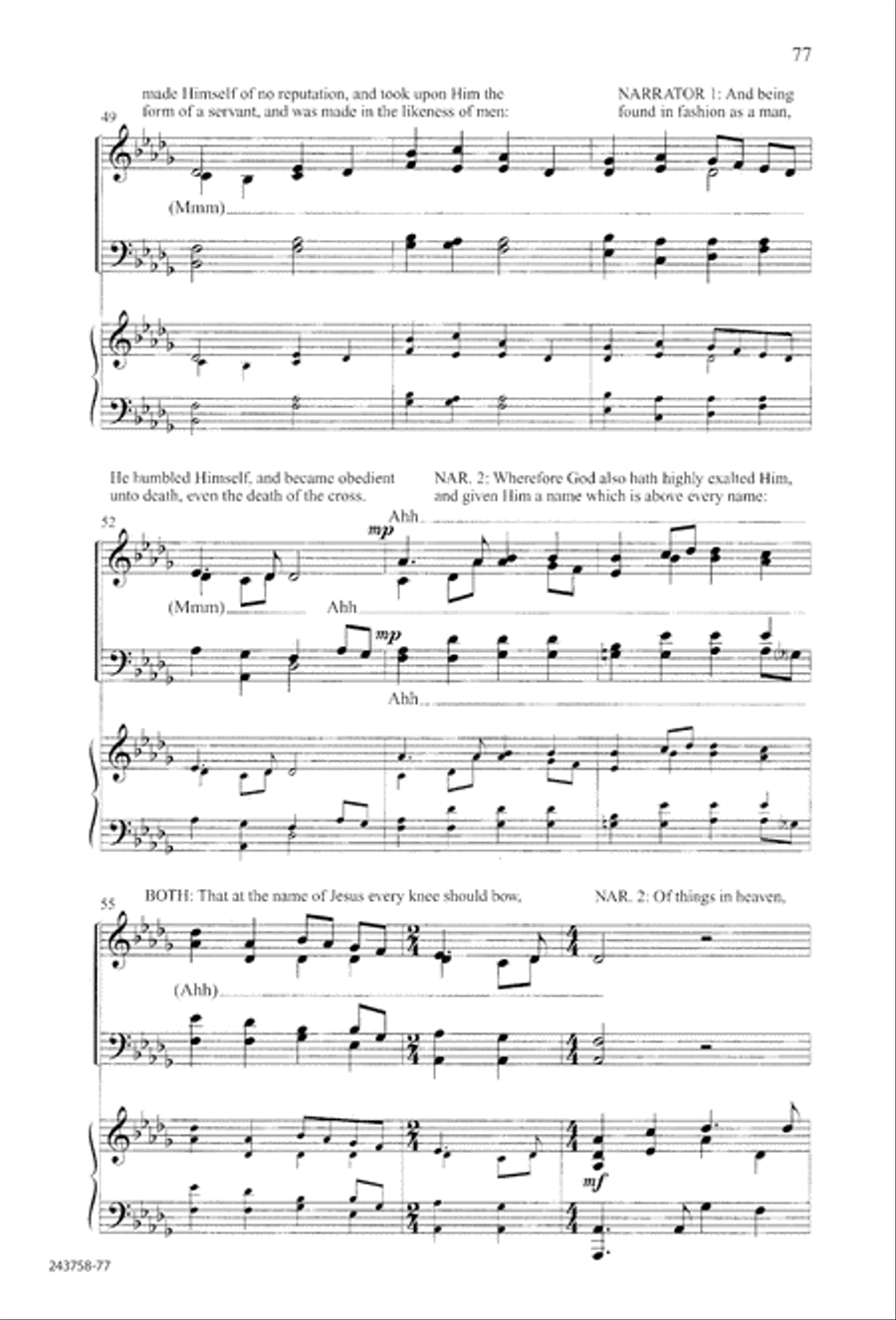 Lord of Glory (Digital Download) 4-Part scores gallery preview page 81