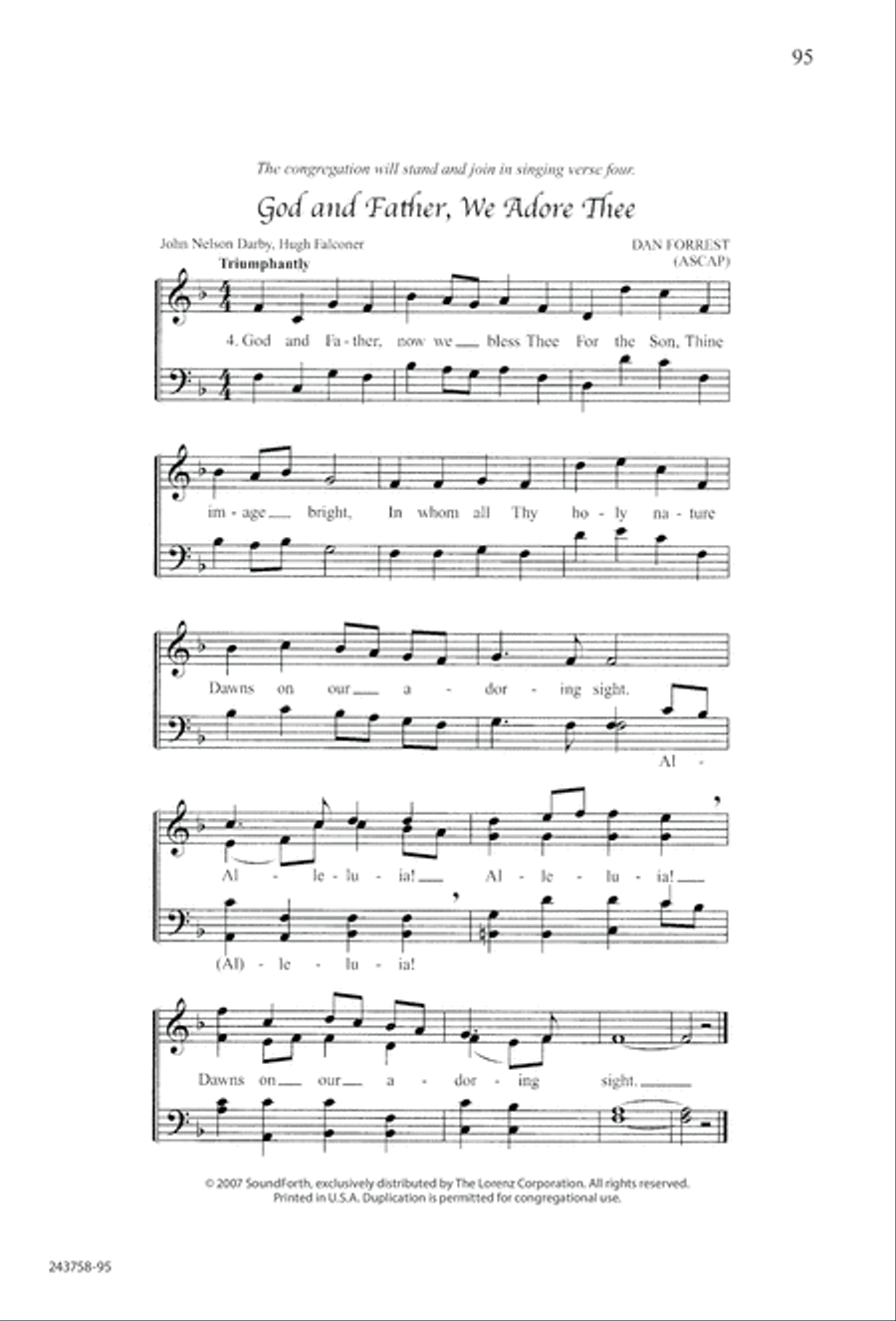 Lord of Glory (Digital Download) 4-Part scores gallery preview page 99