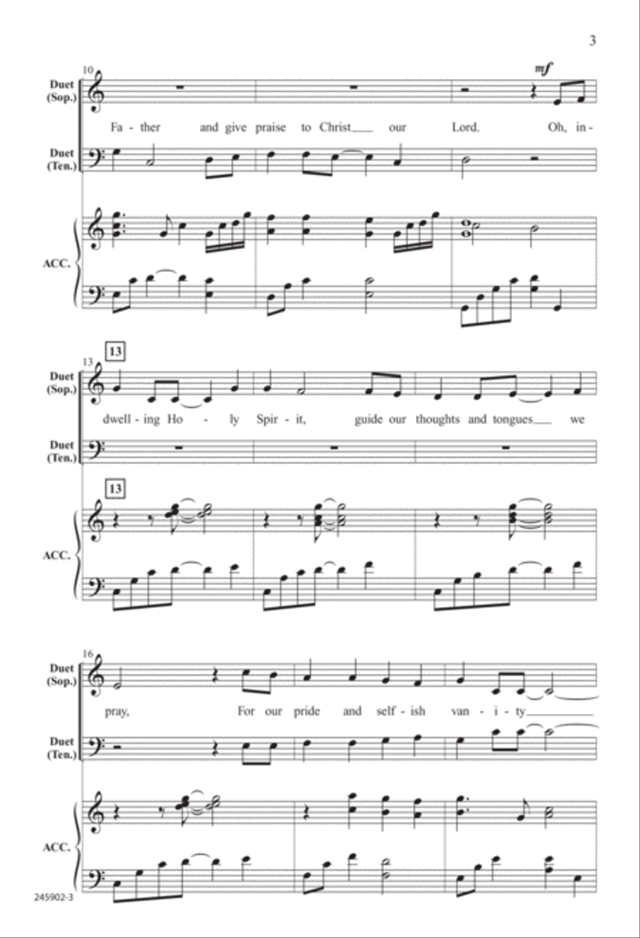 To You Alone (Digital Download) 4-Part scores gallery preview page 3