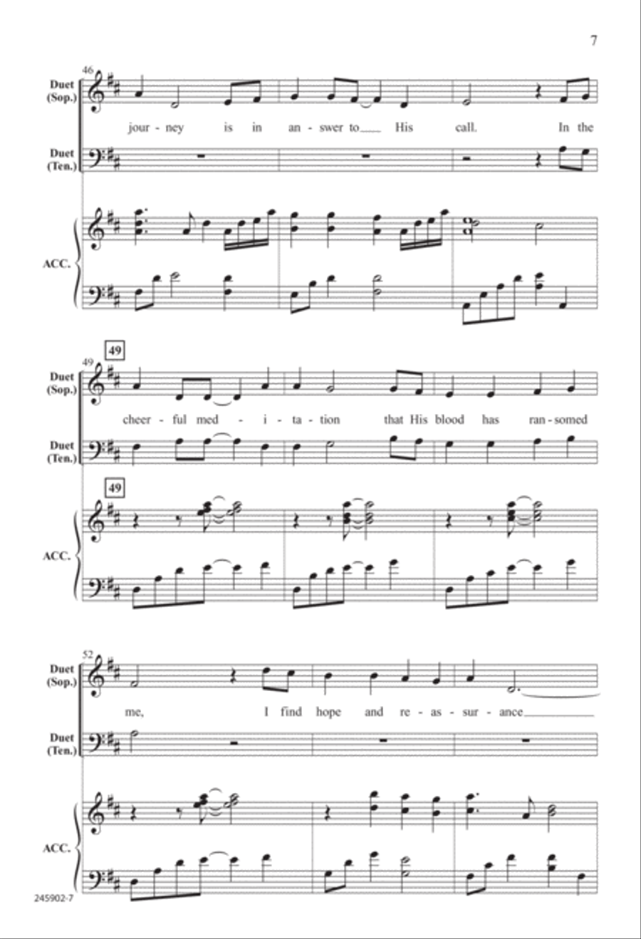 To You Alone (Digital Download) 4-Part scores gallery preview page 7