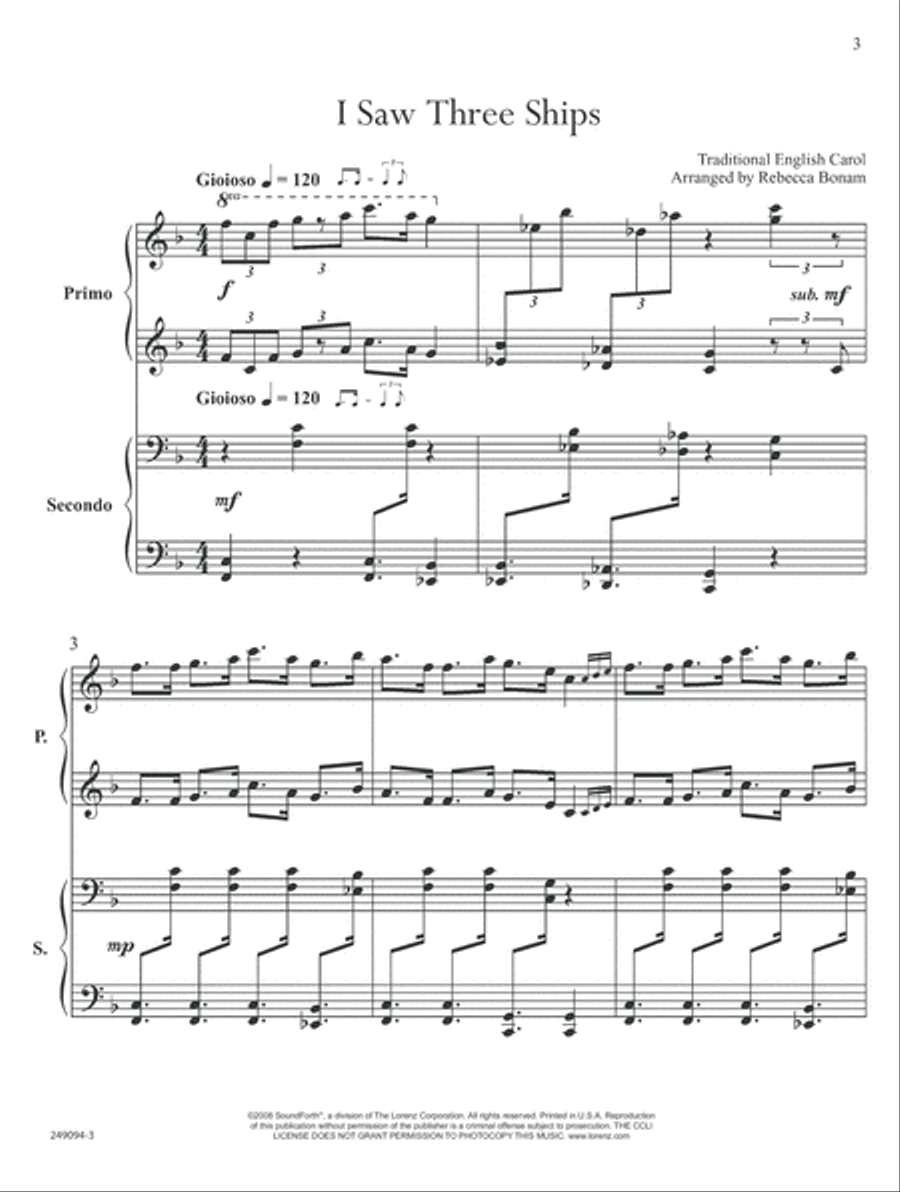 Piano Duets for Christmas (Digital Download) Piano Duet scores gallery preview page 4