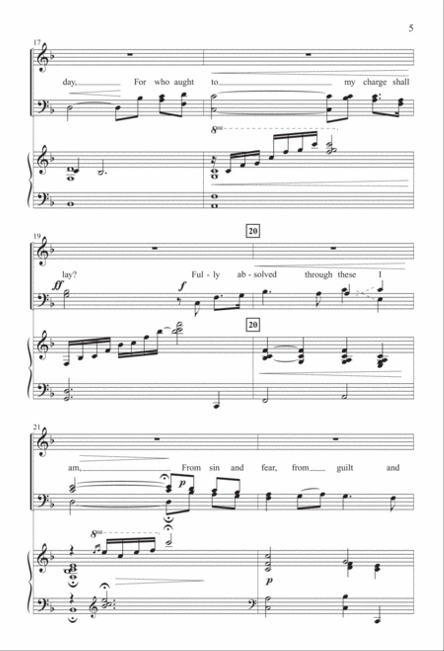 Jesus, Thy Blood and Righteousness (Digital Download) 4-Part scores gallery preview page 5