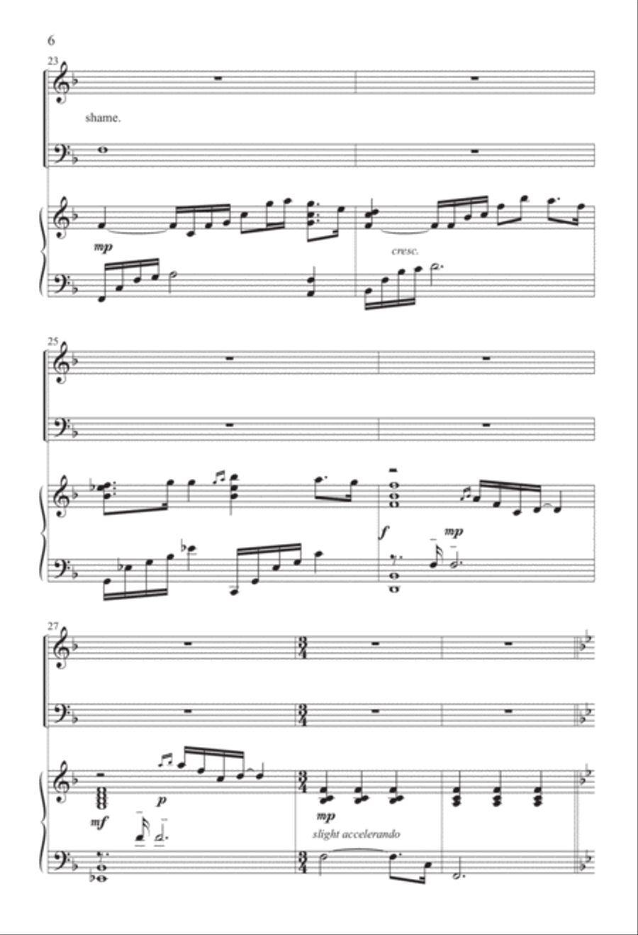 Jesus, Thy Blood and Righteousness (Digital Download) 4-Part scores gallery preview page 6