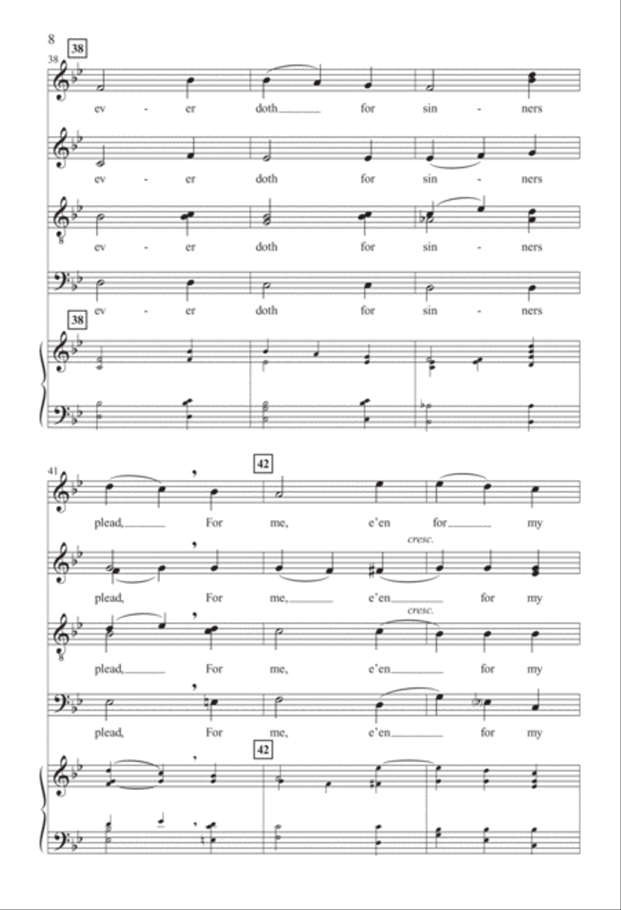 Jesus, Thy Blood and Righteousness (Digital Download) 4-Part scores gallery preview page 8