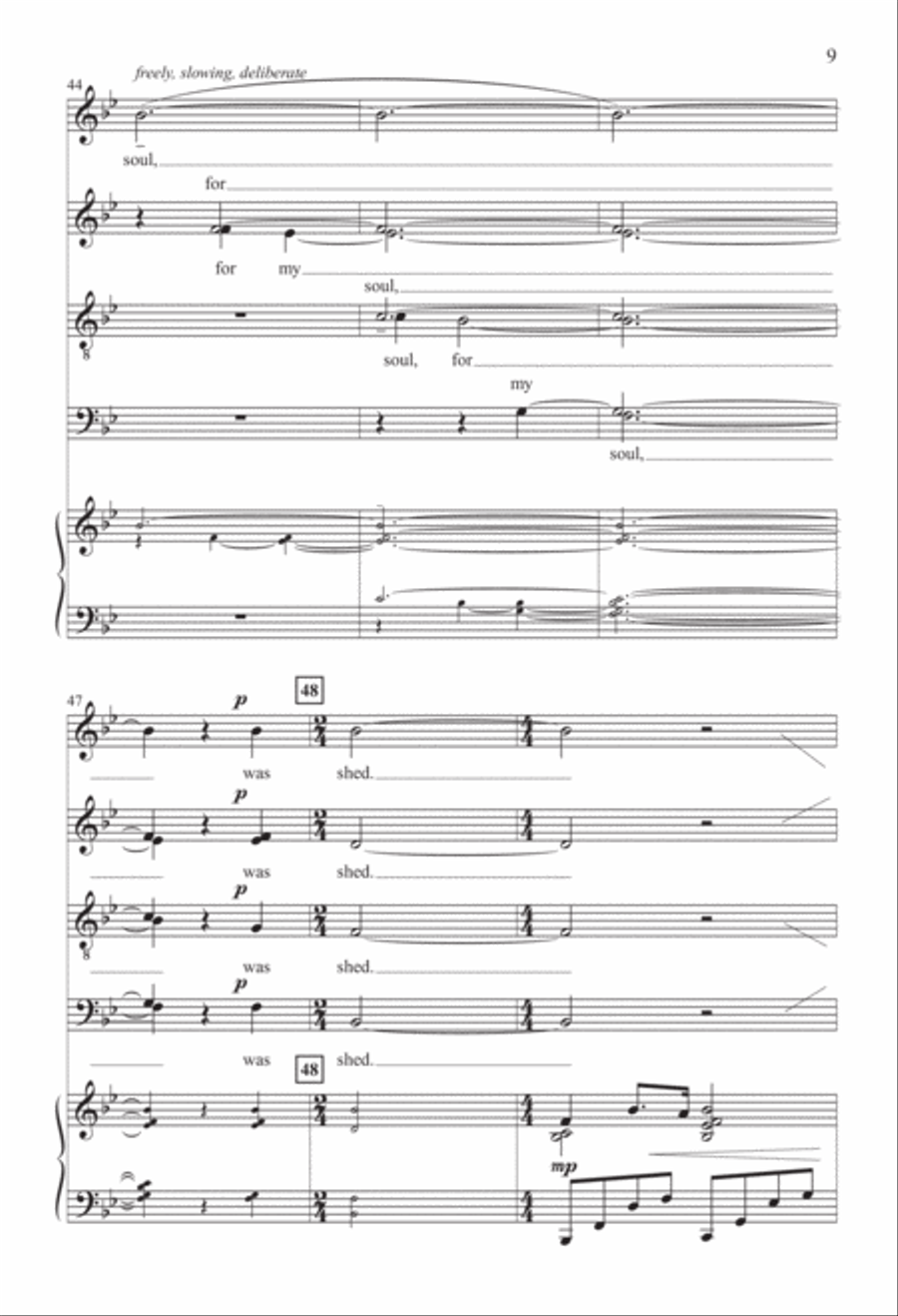 Jesus, Thy Blood and Righteousness (Digital Download) 4-Part scores gallery preview page 9