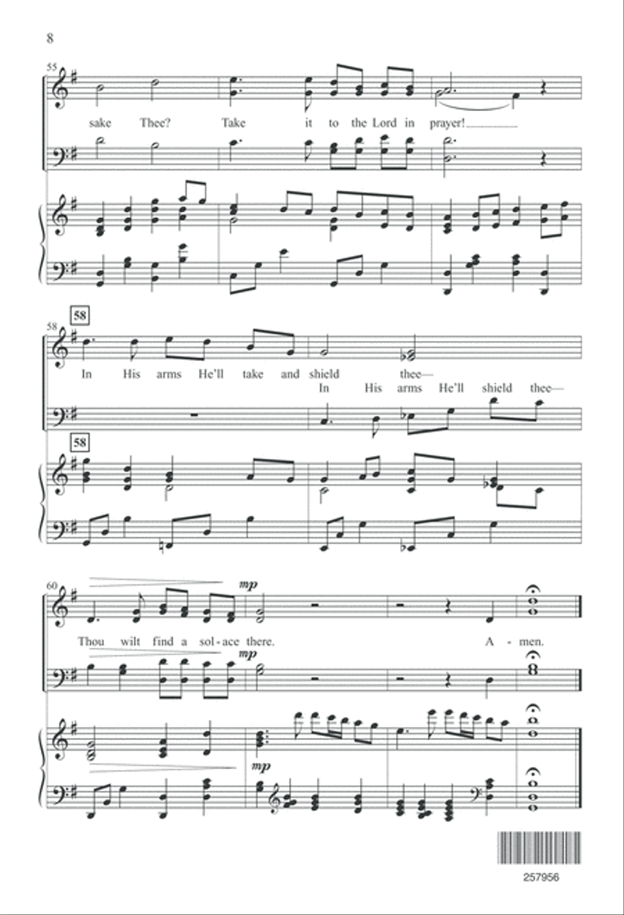 What a Friend We Have in Jesus (Digital Download) 4-Part scores gallery preview page 8