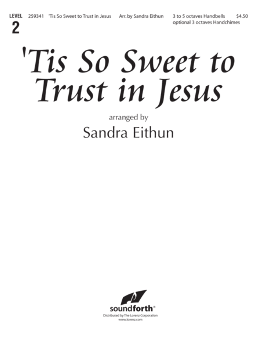 Meditation on 'Tis So Sweet to Trust in Jesus (Digital Download) 5-Octaves scores gallery preview page 1
