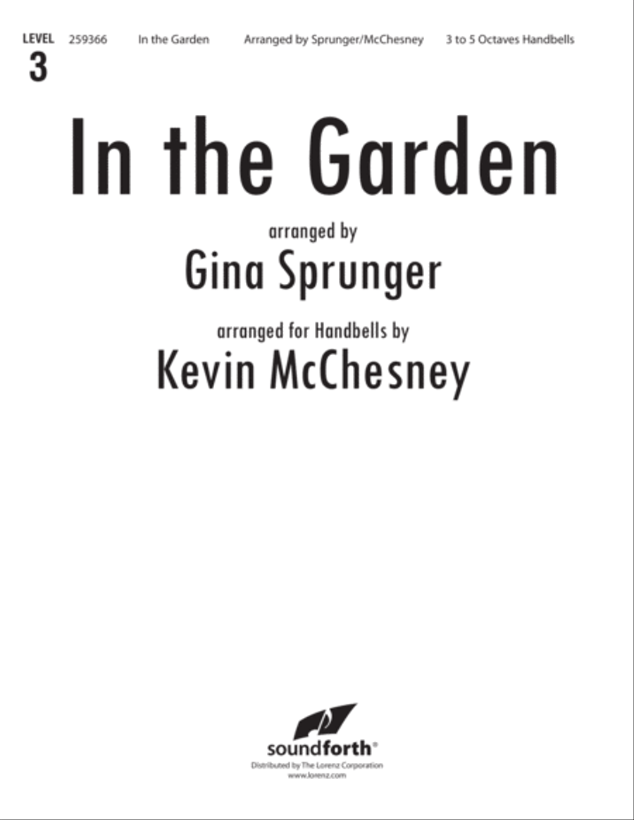 In the Garden In the Garden 5-Octaves scores gallery preview page 1