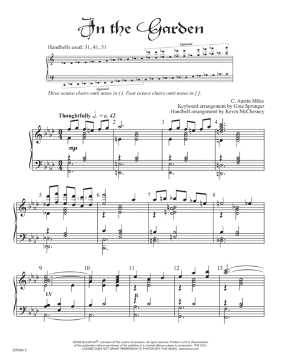 In the Garden In the Garden 5-Octaves scores gallery preview page 3