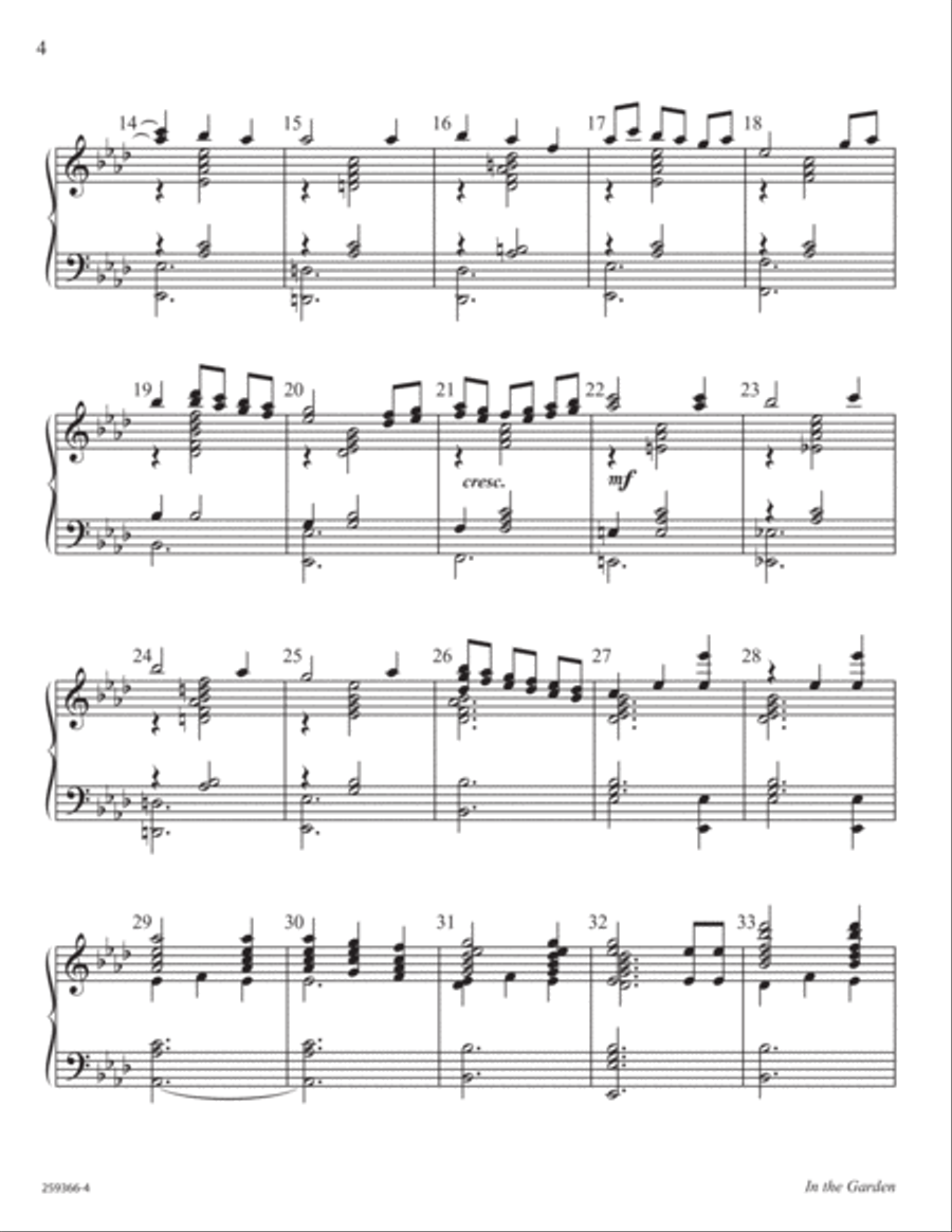 In the Garden In the Garden 5-Octaves scores gallery preview page 4