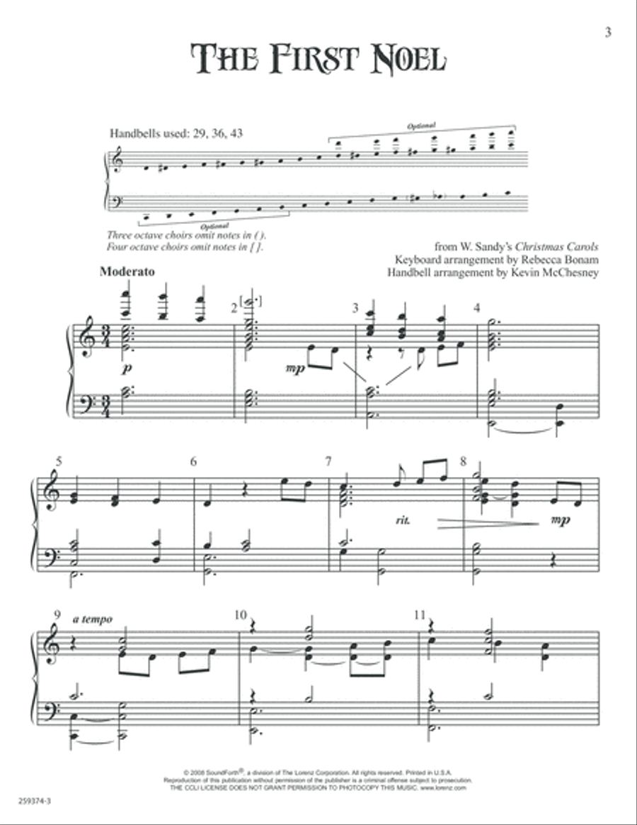 The First Noel The First Noel 5-Octaves scores gallery preview page 3