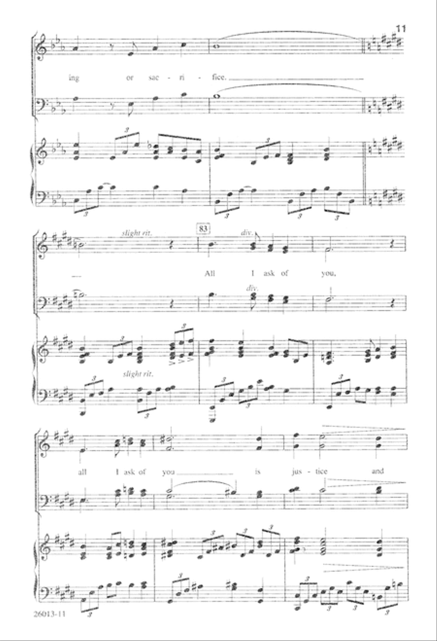All I Ask of You (Digital Download) 4-Part scores gallery preview page 11