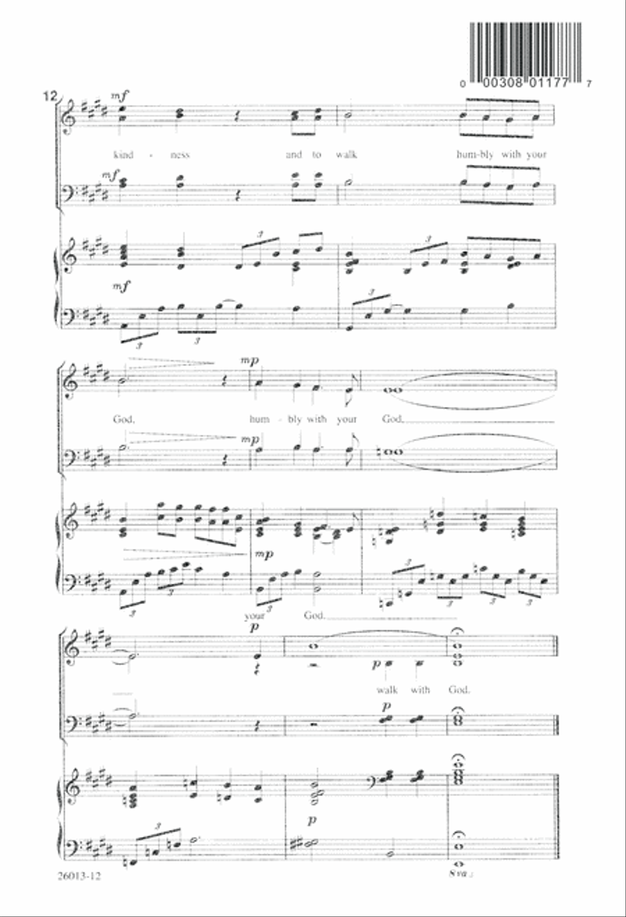 All I Ask of You (Digital Download) 4-Part scores gallery preview page 12