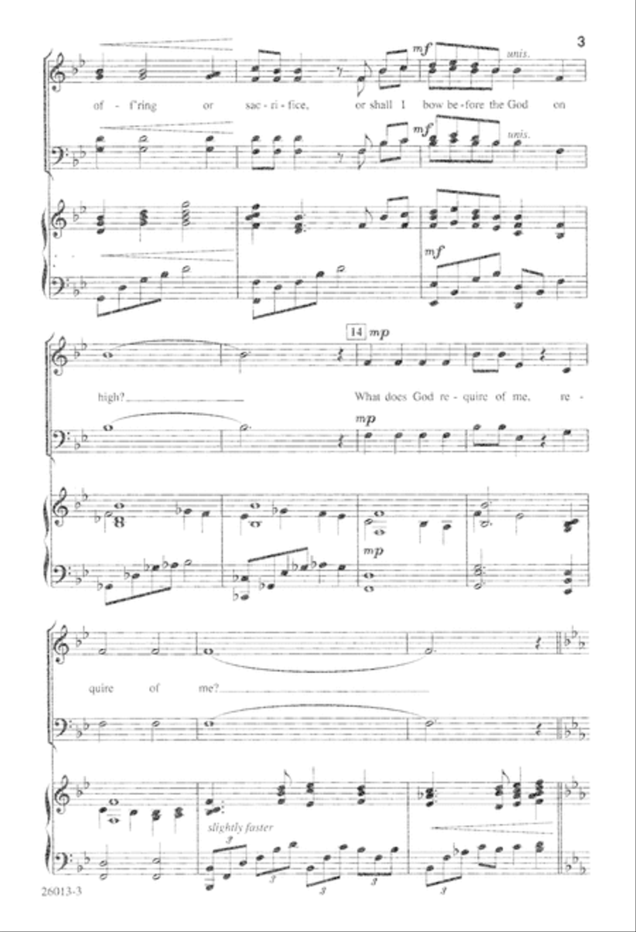 All I Ask of You (Digital Download) 4-Part scores gallery preview page 3