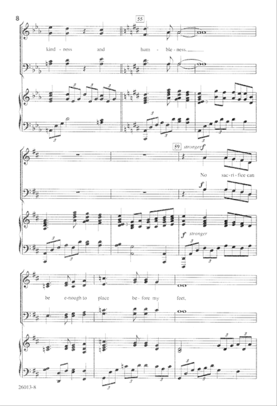 All I Ask of You (Digital Download) 4-Part scores gallery preview page 8