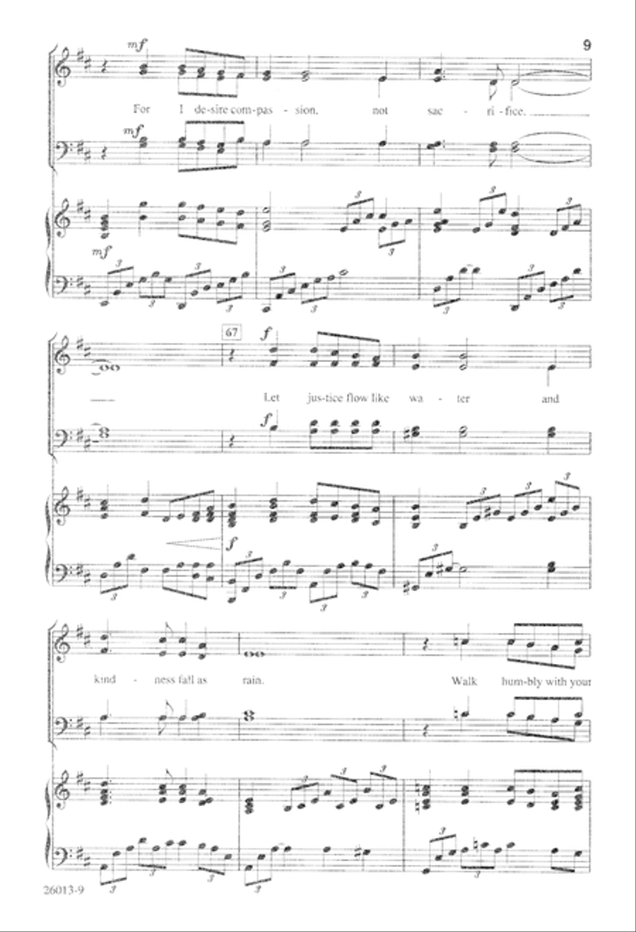 All I Ask of You (Digital Download) 4-Part scores gallery preview page 9