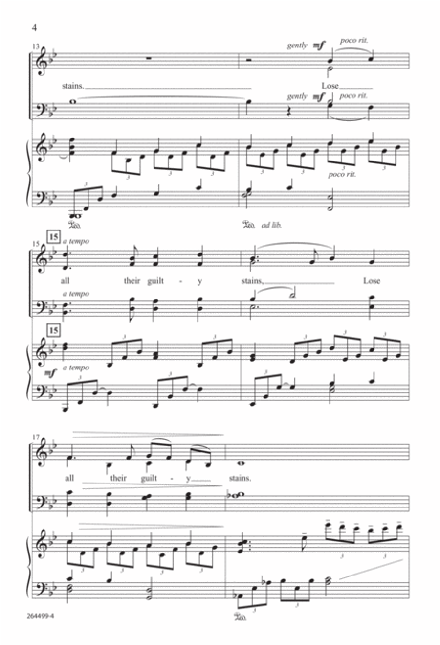 There Is a Fountain (Digital Download) 4-Part scores gallery preview page 4