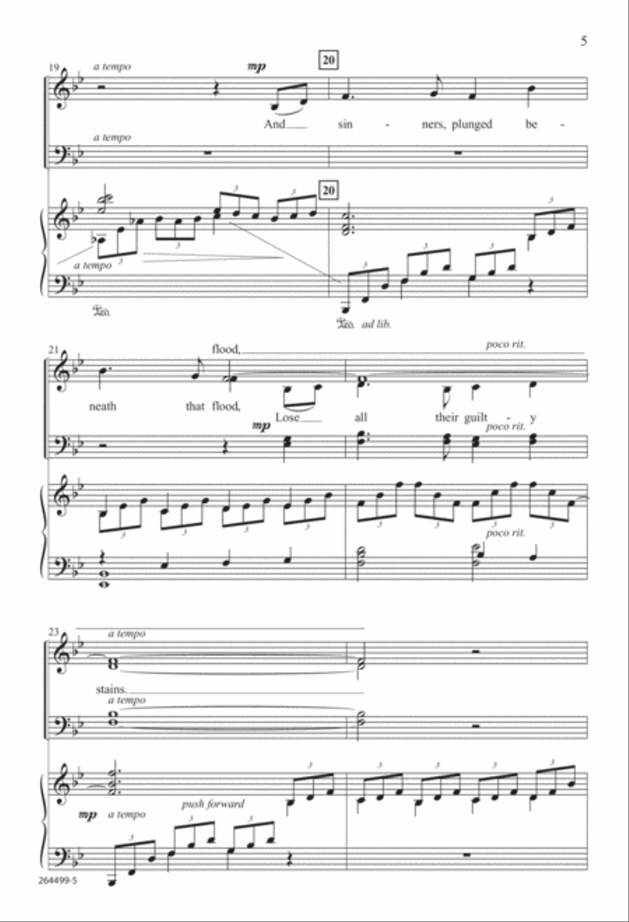 There Is a Fountain (Digital Download) 4-Part scores gallery preview page 5