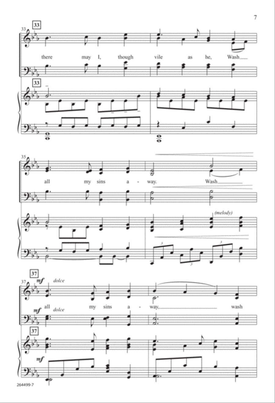 There Is a Fountain (Digital Download) 4-Part scores gallery preview page 7