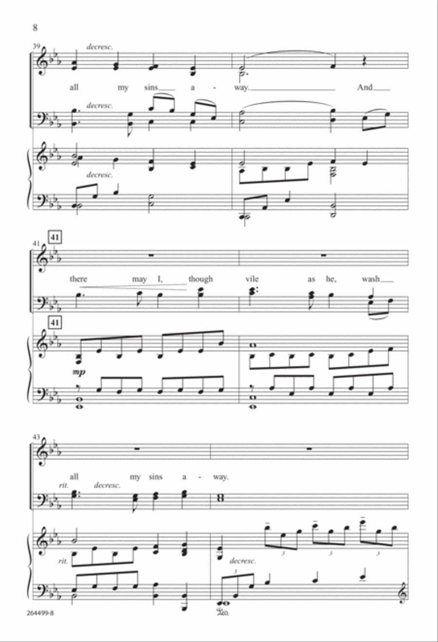 There Is a Fountain (Digital Download) 4-Part scores gallery preview page 8
