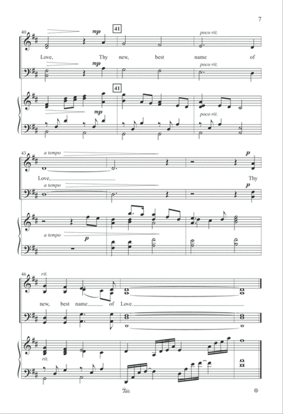 O For a Heart To Praise My God (Digital Download) 4-Part scores gallery preview page 7