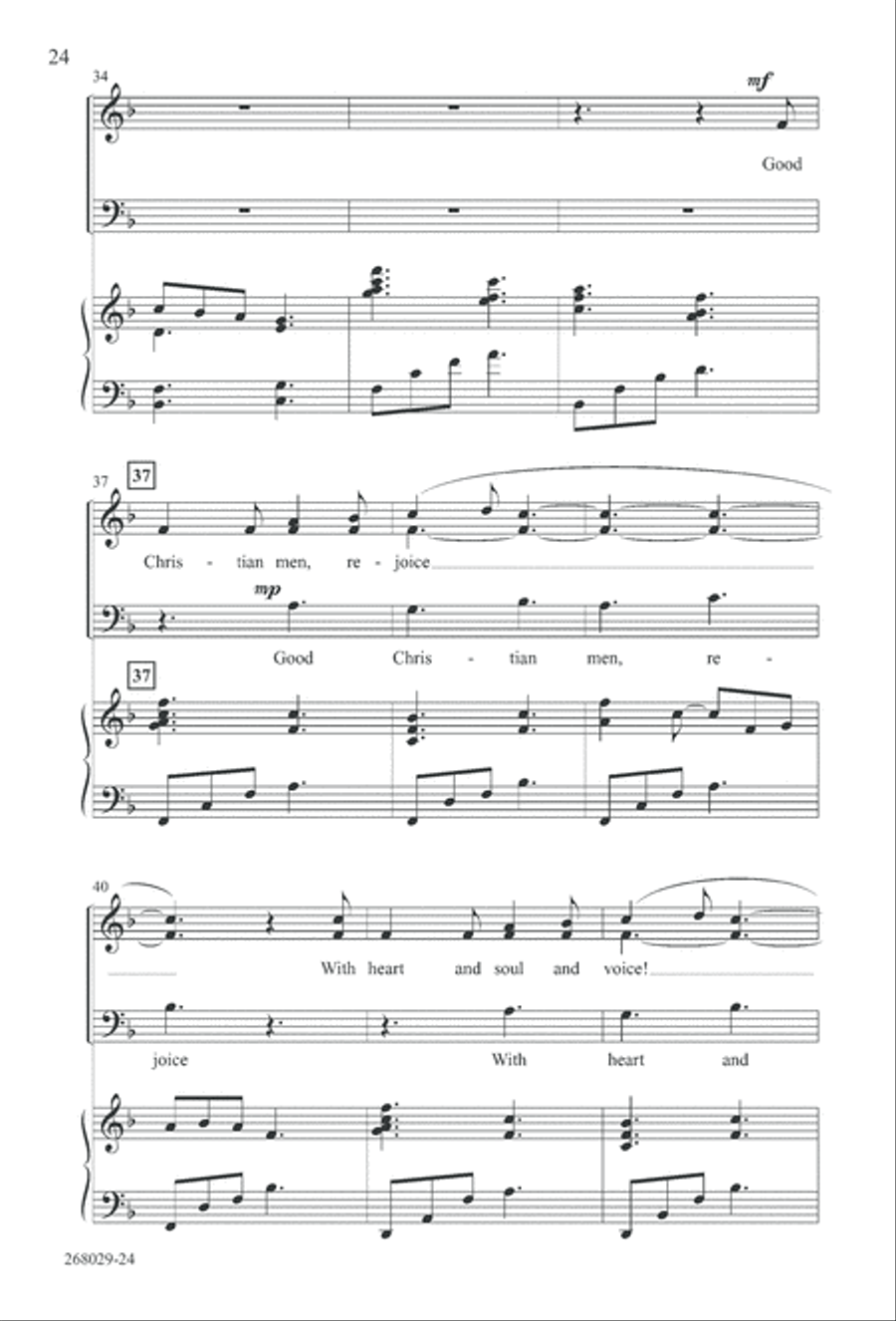 1777: A Colonial Christmas (Digital Download) 4-Part scores gallery preview page 29