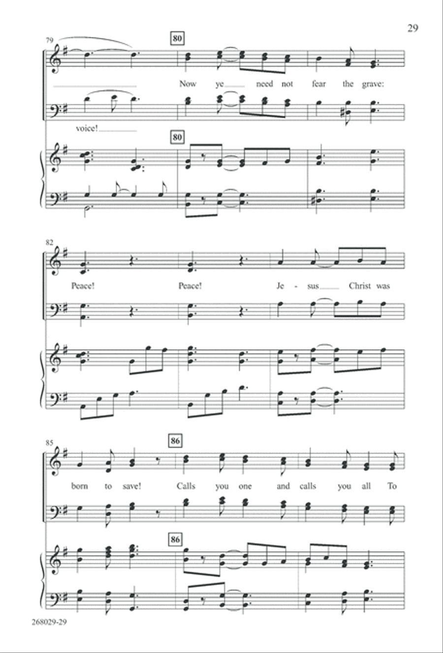 1777: A Colonial Christmas (Digital Download) 4-Part scores gallery preview page 34