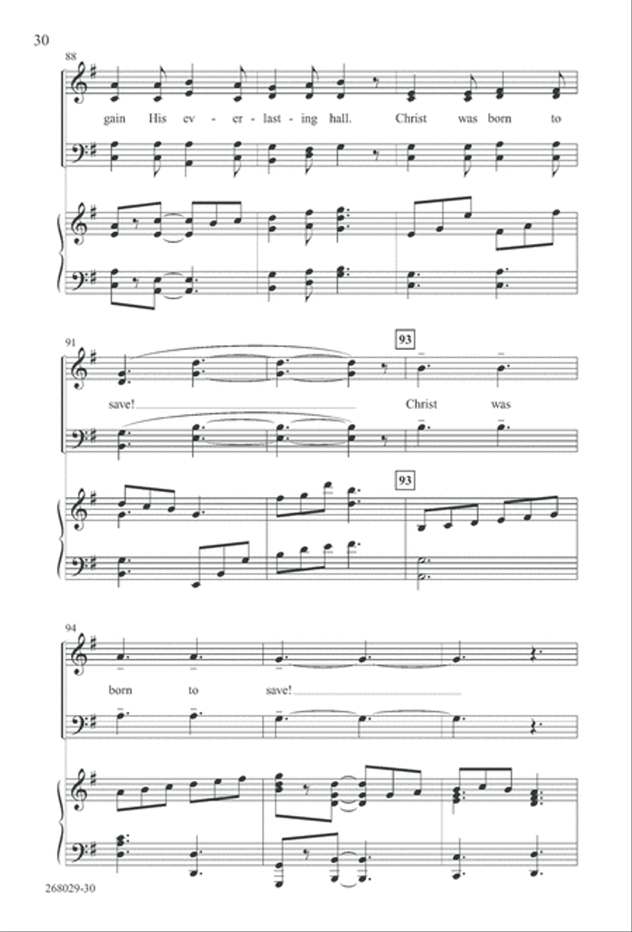 1777: A Colonial Christmas (Digital Download) 4-Part scores gallery preview page 35
