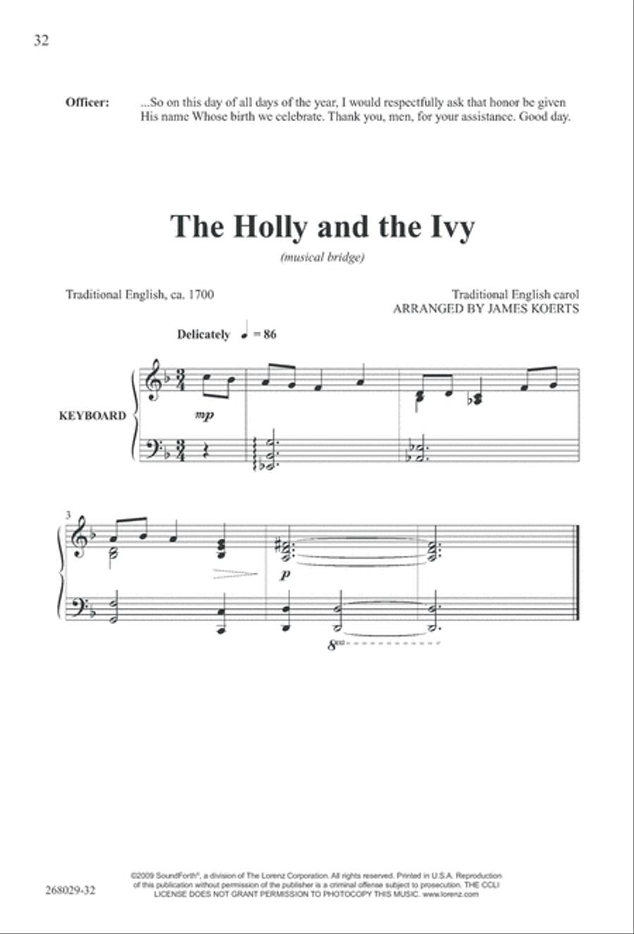 1777: A Colonial Christmas (Digital Download) 4-Part scores gallery preview page 37