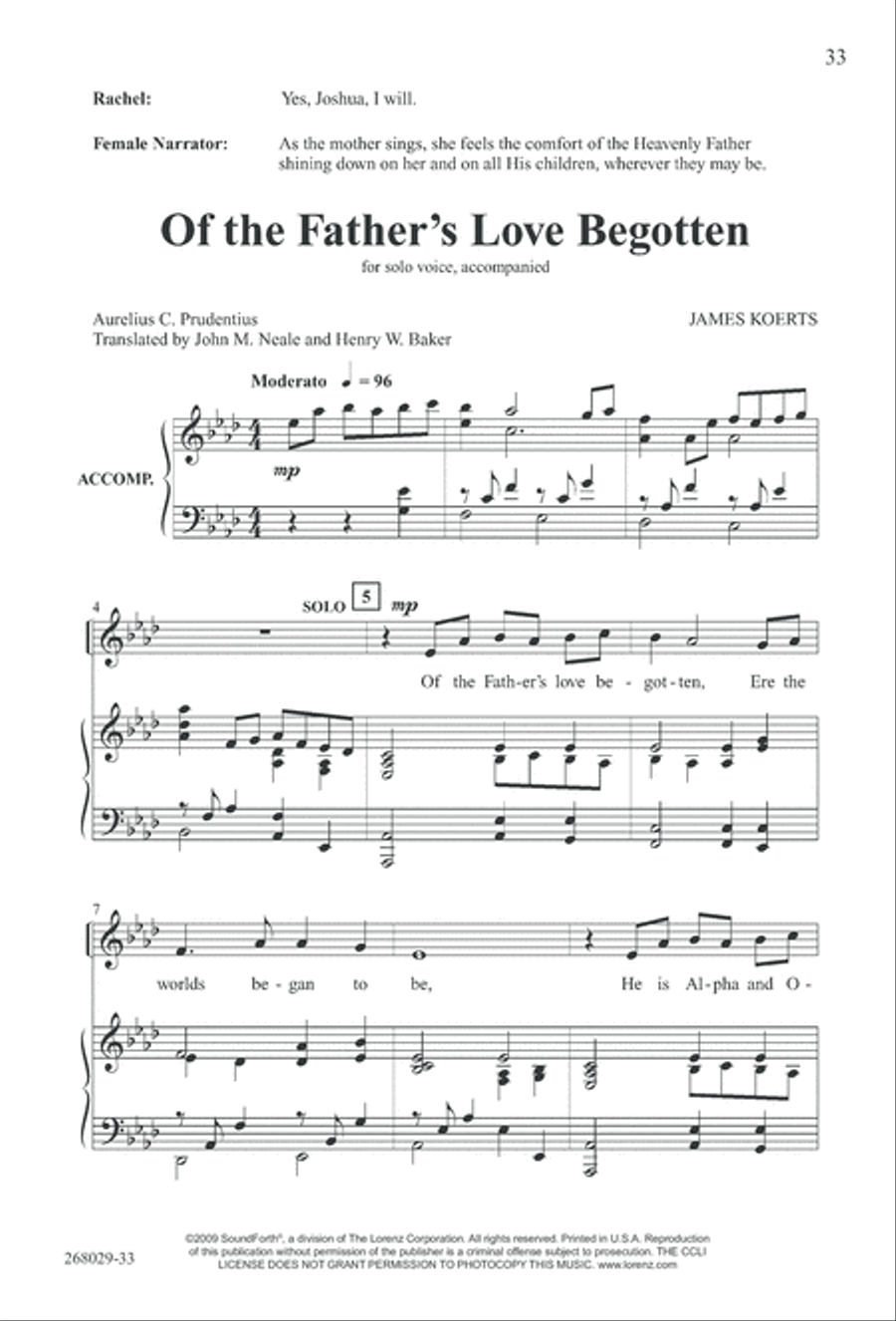1777: A Colonial Christmas (Digital Download) 4-Part scores gallery preview page 38