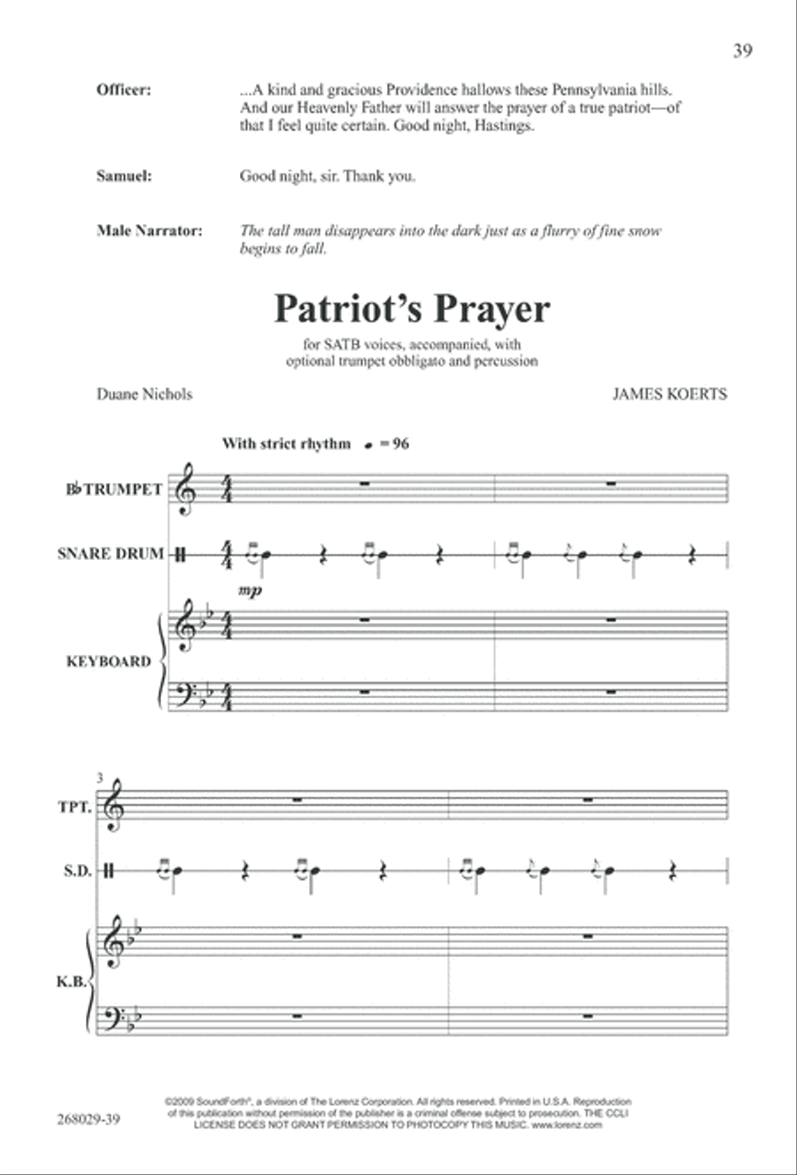 1777: A Colonial Christmas (Digital Download) 4-Part scores gallery preview page 44