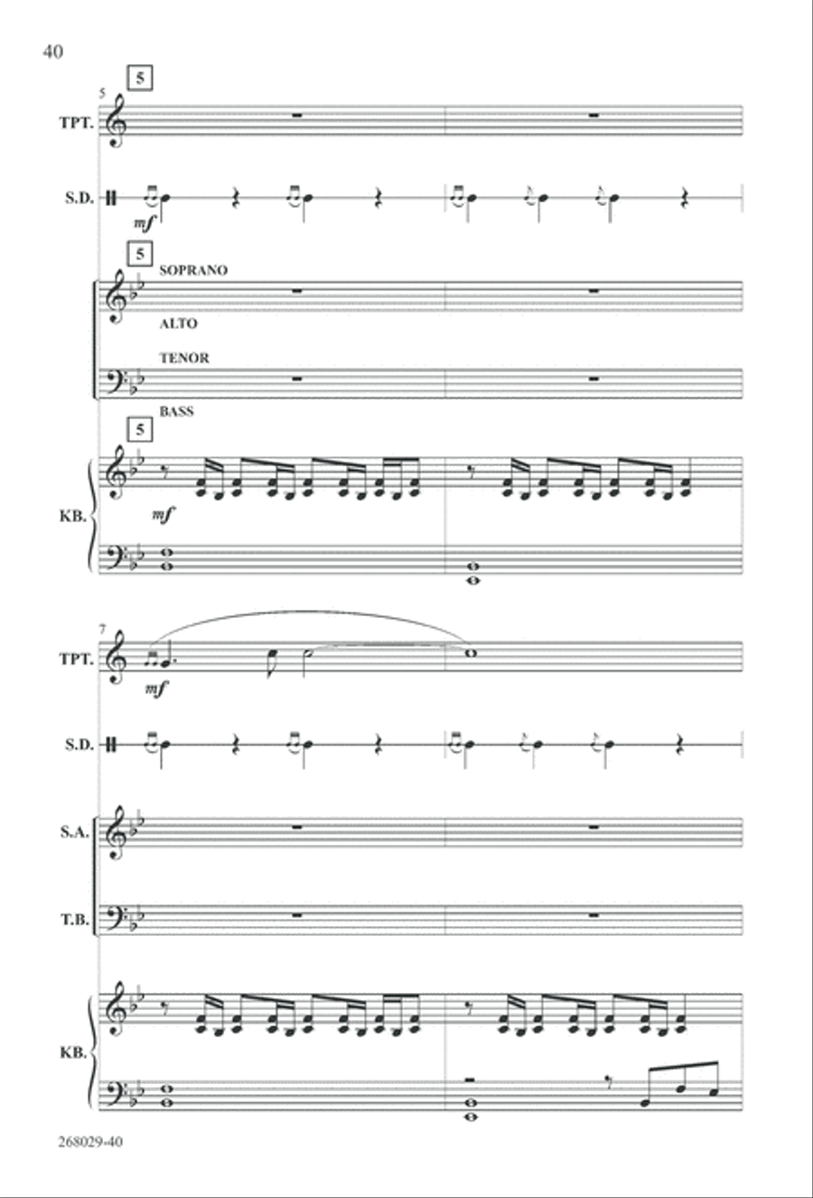 1777: A Colonial Christmas (Digital Download) 4-Part scores gallery preview page 45
