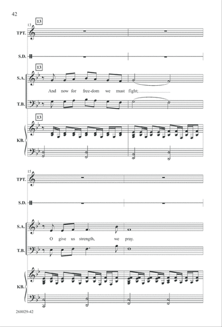 1777: A Colonial Christmas (Digital Download) 4-Part scores gallery preview page 47