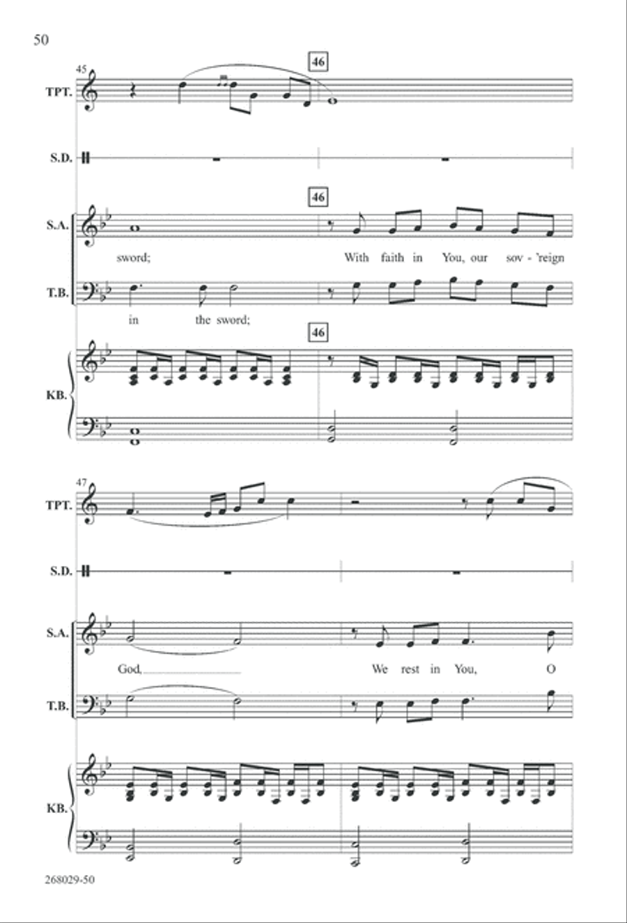 1777: A Colonial Christmas (Digital Download) 4-Part scores gallery preview page 55