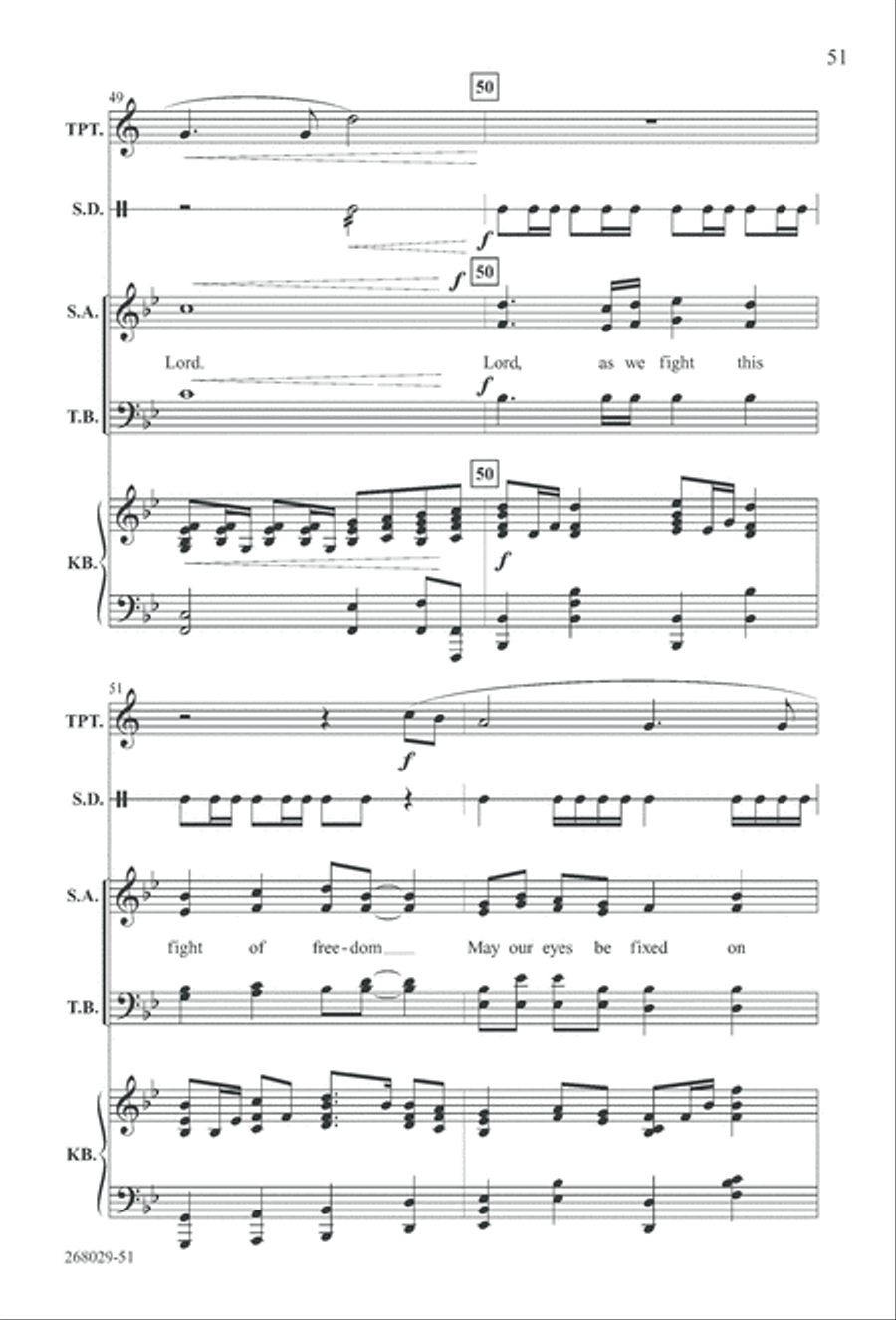 1777: A Colonial Christmas (Digital Download) 4-Part scores gallery preview page 56