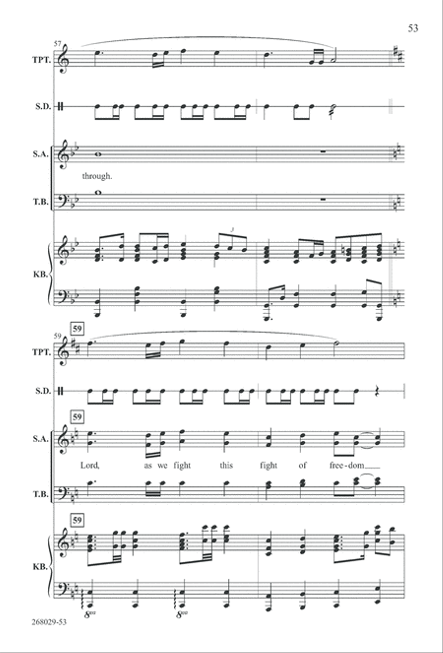 1777: A Colonial Christmas (Digital Download) 4-Part scores gallery preview page 58