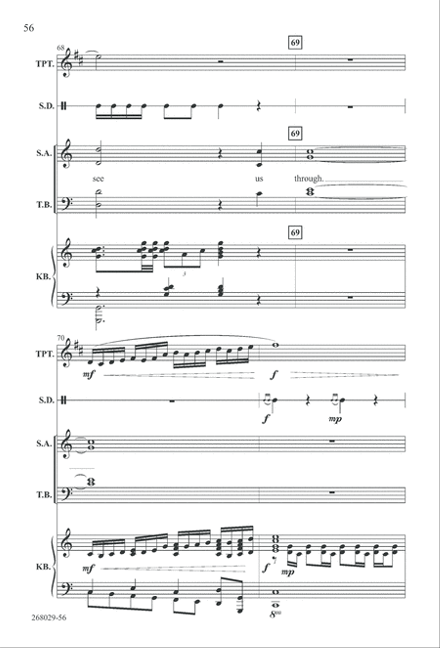 1777: A Colonial Christmas (Digital Download) 4-Part scores gallery preview page 61