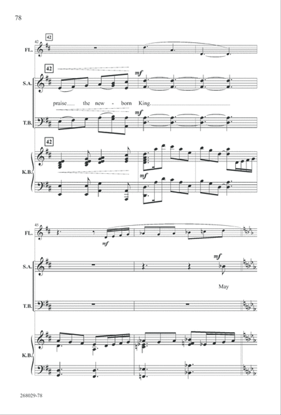 1777: A Colonial Christmas (Digital Download) 4-Part scores gallery preview page 83