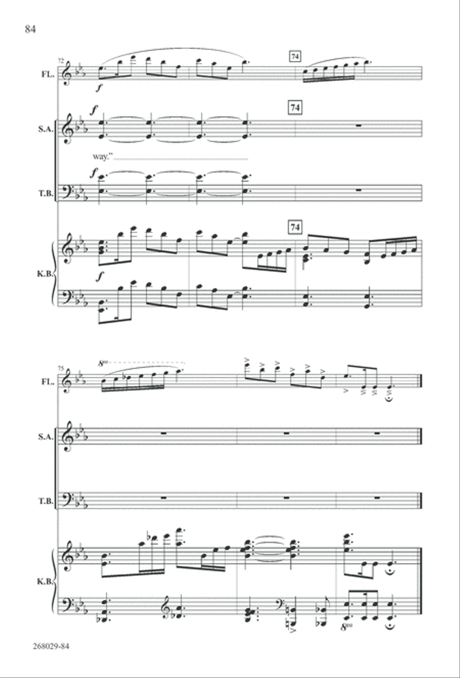 1777: A Colonial Christmas (Digital Download) 4-Part scores gallery preview page 89